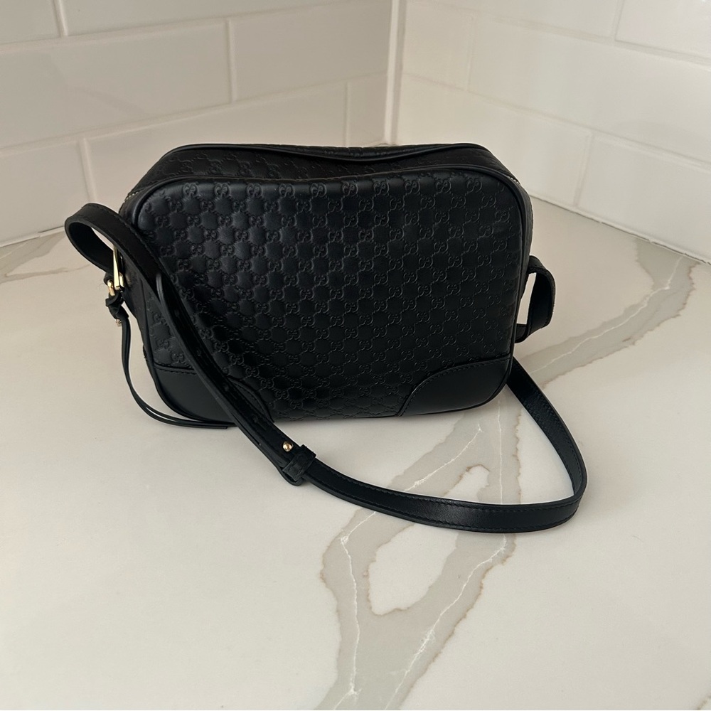Gucci Bree Disco crossbody bag microguccisima leather